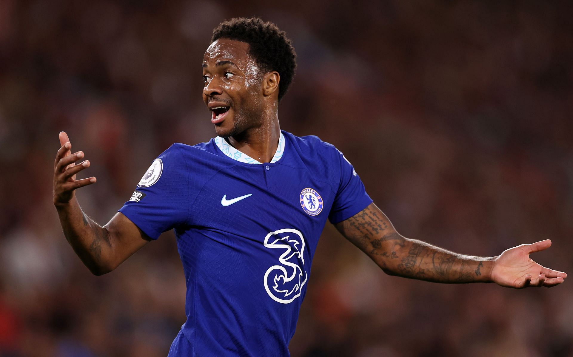 Raheem Sterling has scored four goals this season.